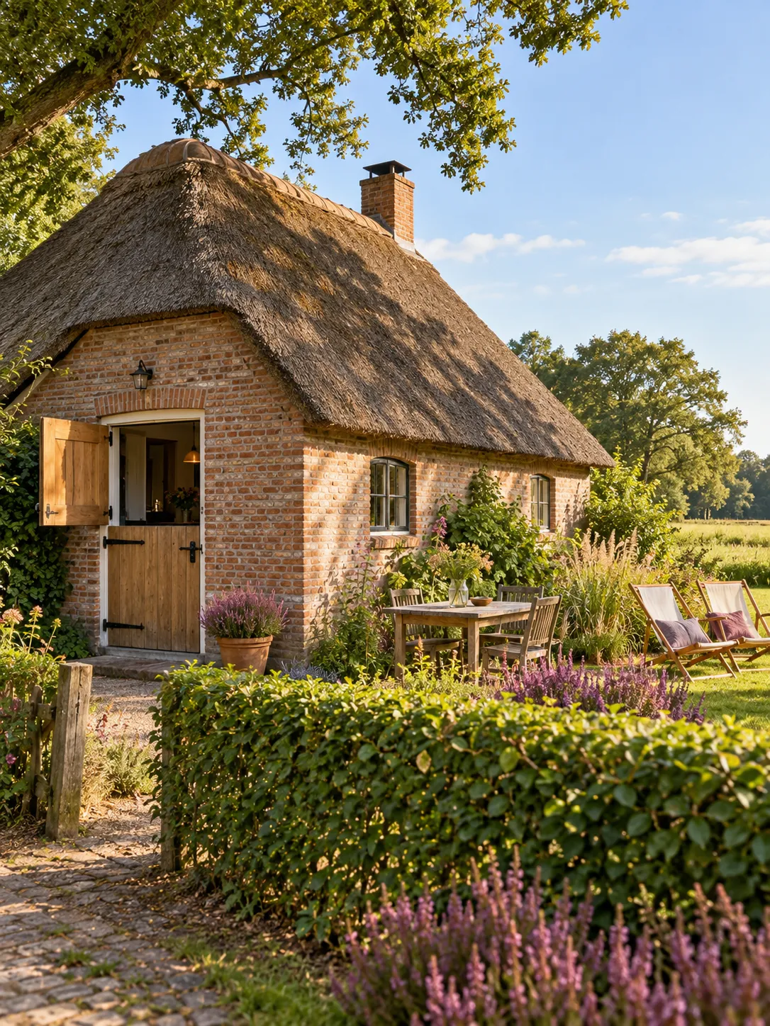 Het Bakhuis met een staldeur en een eigen tuintje achter de haag