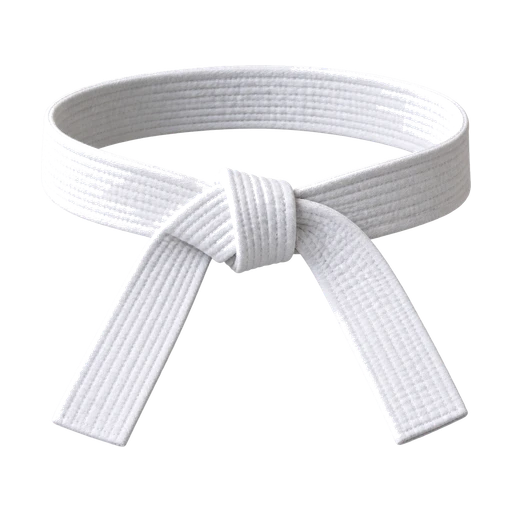 Een nieuwe witte band, netjes geknoopt