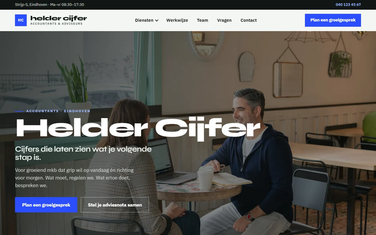 Example website for a accountant