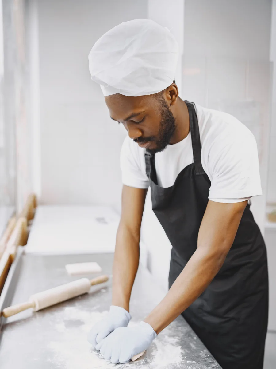 Bakker aan het werk