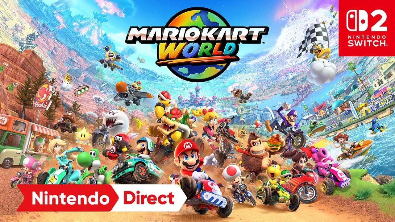 Mario Kart World in de officiële Nintendo Direct-video