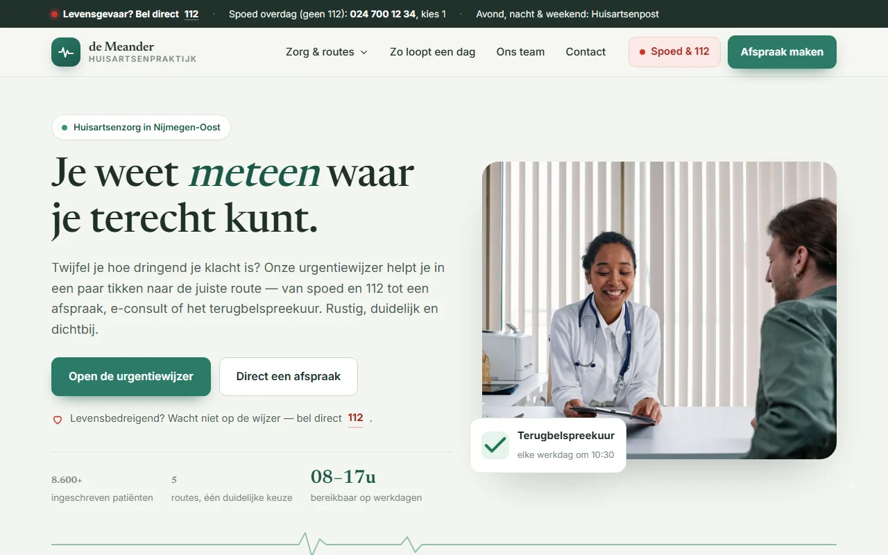 Example website for a general practice