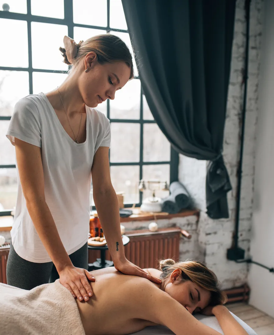 Portret van de masseur