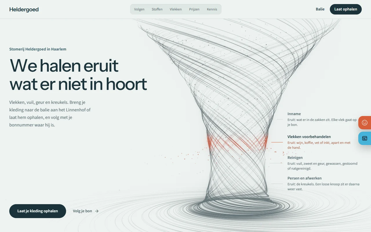 Voorbeeldwebsite voor stomerij